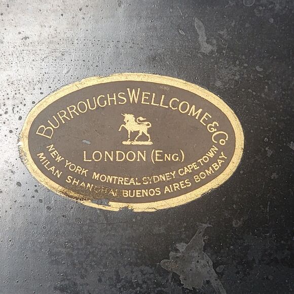 Antique Tabloid First Aid Decoupaged Box Burroughs Wellcome & Co London England - Picture 11 of 11